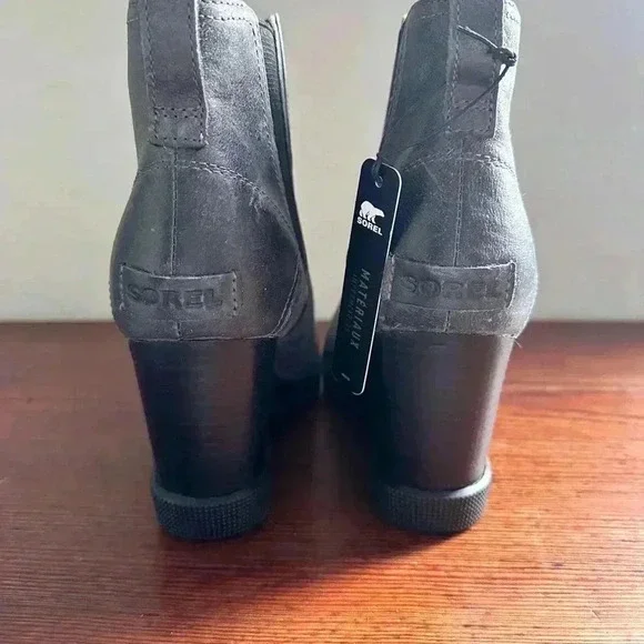 Women's Sorel JOAN UPTOWN CHELSEA Leather Winter Boots 1915841052 QUARRY Sz 8.5 - Picture 8 of 11